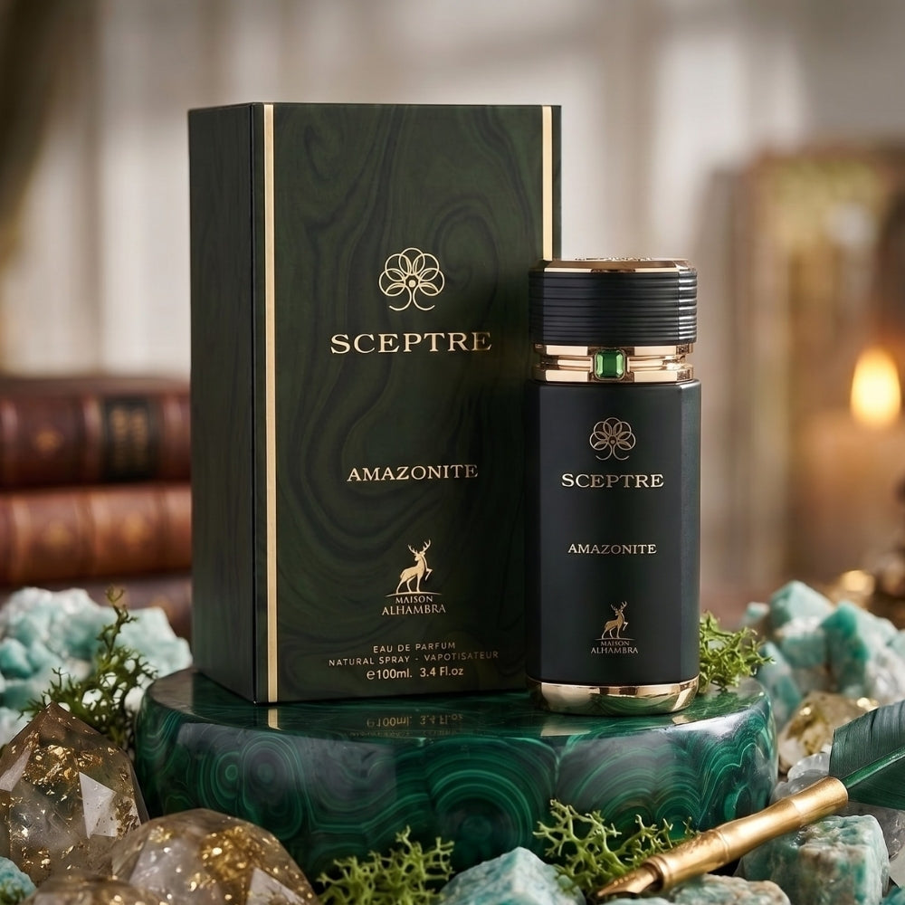 Maison Alhambra Sceptre Amazonite Eau de Parfum 100ml unisex perfume bottle for men and women